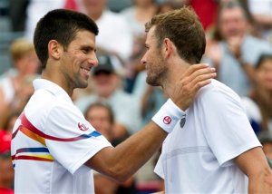 Novak Djokovic defeated Mardy Fish to win his fifth straight Masters title of the year