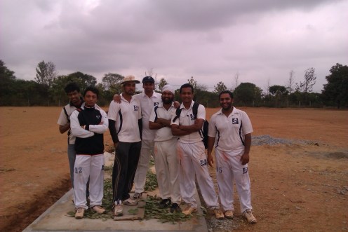 (L to R): Vishal, Joy, Kaustubh (C), Srikrishnan, Jugpreet, Shoukath, Bhargav(Not in pic) Goutham, Prithvik, Dinesh