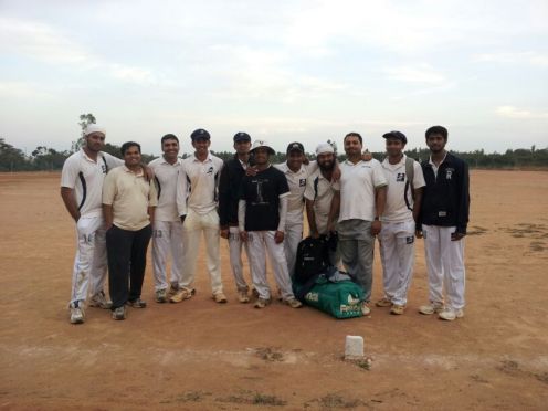 (L to R): Kaustubh VC), Nanda, Ananth, Goutham (C), Dinesh, Jobin, Shoukath, Jugpreet, Bhadresh, Harsha (WK), Vinay