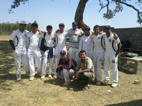 Standing (L to R): Gaurav R, Shoukath, GautamR, Jobin (VC), Gokul, Sumit, Kaustubh (C), GouthamSquatting (L to C): Joy, Prithvik, Dinesh