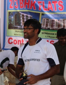 Lohith's 41 (20 balls) contained four fours and three sixes.